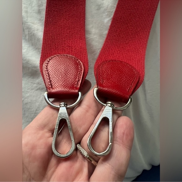 Hermes Evelyne Rouge GM Palladium Hardware dust bag Epsom leather L Stamp COA - Picture 10 of 17